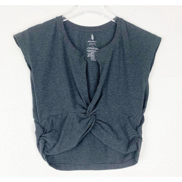 FREE PEOPLE Movement Top Size L Gray - Picture 1 of 6
